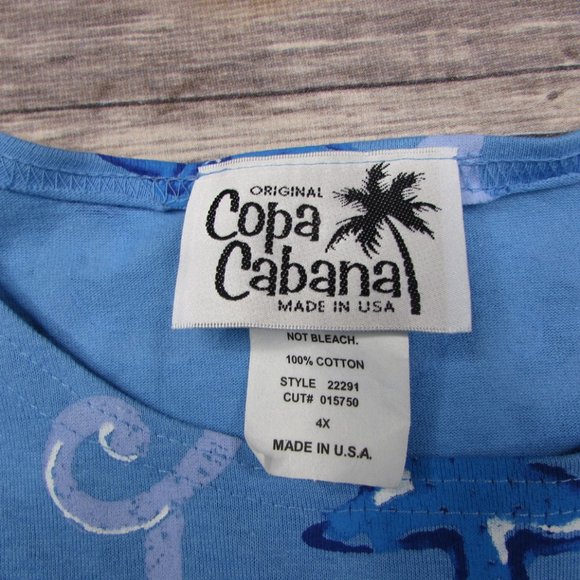 Vintage Copa Cabana Top Capris Set 4X Ocean Life - Picture 4 of 9
